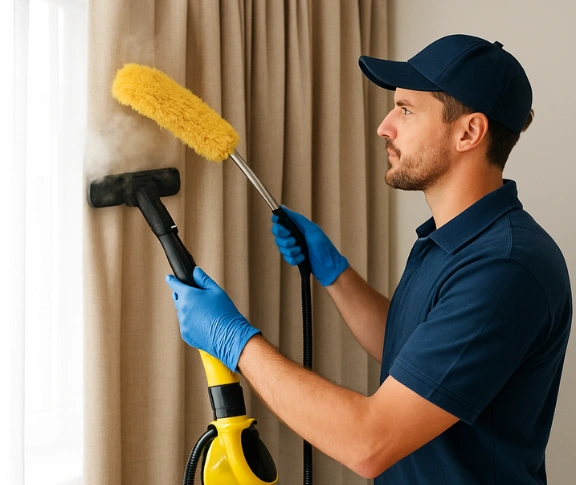 Trusted curtain steam cleaning technician Matty Curtain Cleaning castlereagh-nsw QLD