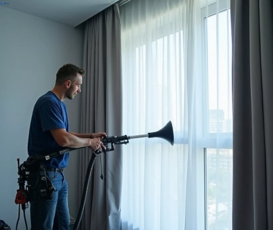 Professional curtain steam cleaning process equipment Matty Curtain Cleaning castlereagh-nsw