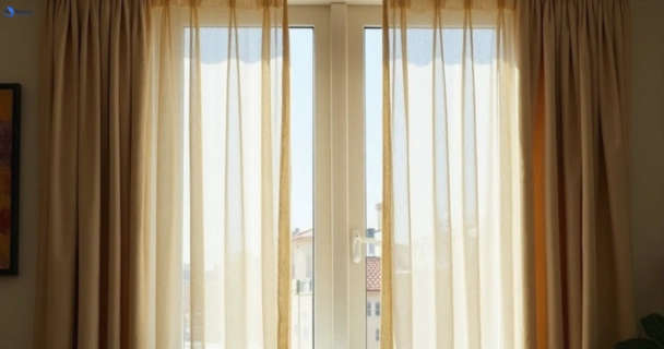 Dusty and dull curtains in castlereagh-nsw before steam cleaning